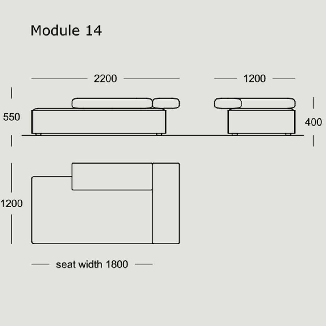 Modular Cinder Block Sofa Set - 8 & 15 Piece Configurable Sectional for Modern Living Room & Lounge Spaces