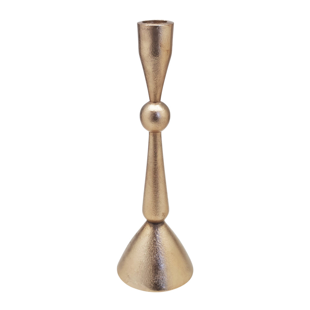 Elegant Safiya Large Gold Candle Holder - 8.5x8.5x27cm - Perfect for Wedding Centerpieces, Home Decor & Romantic Dinner Settings