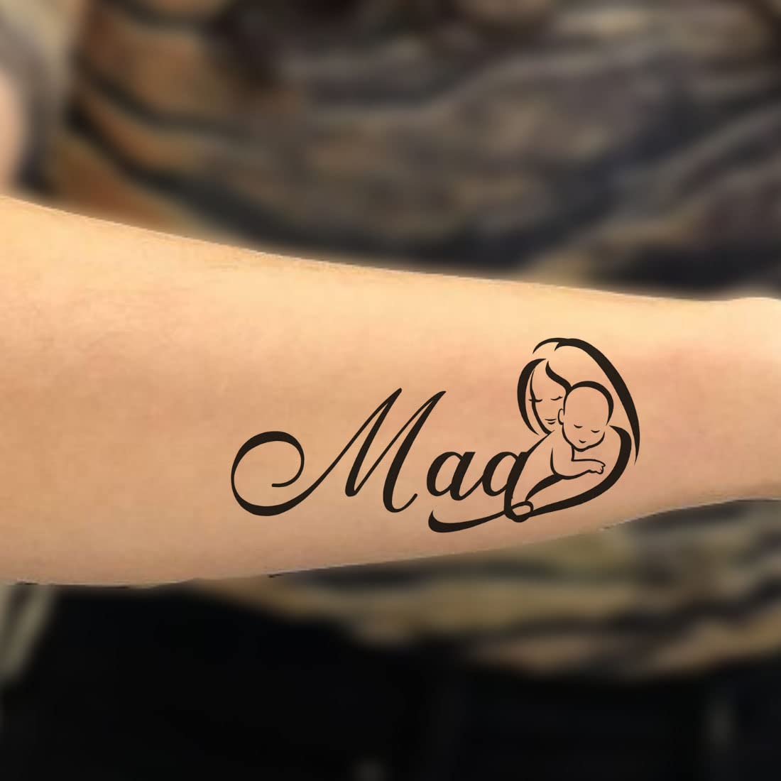 Waterproof Temporary Tattoos for Family - Mother and Baby Matching Tattoos | Perfect for Mother's Day, Baby Showers & Family Bonding Activities