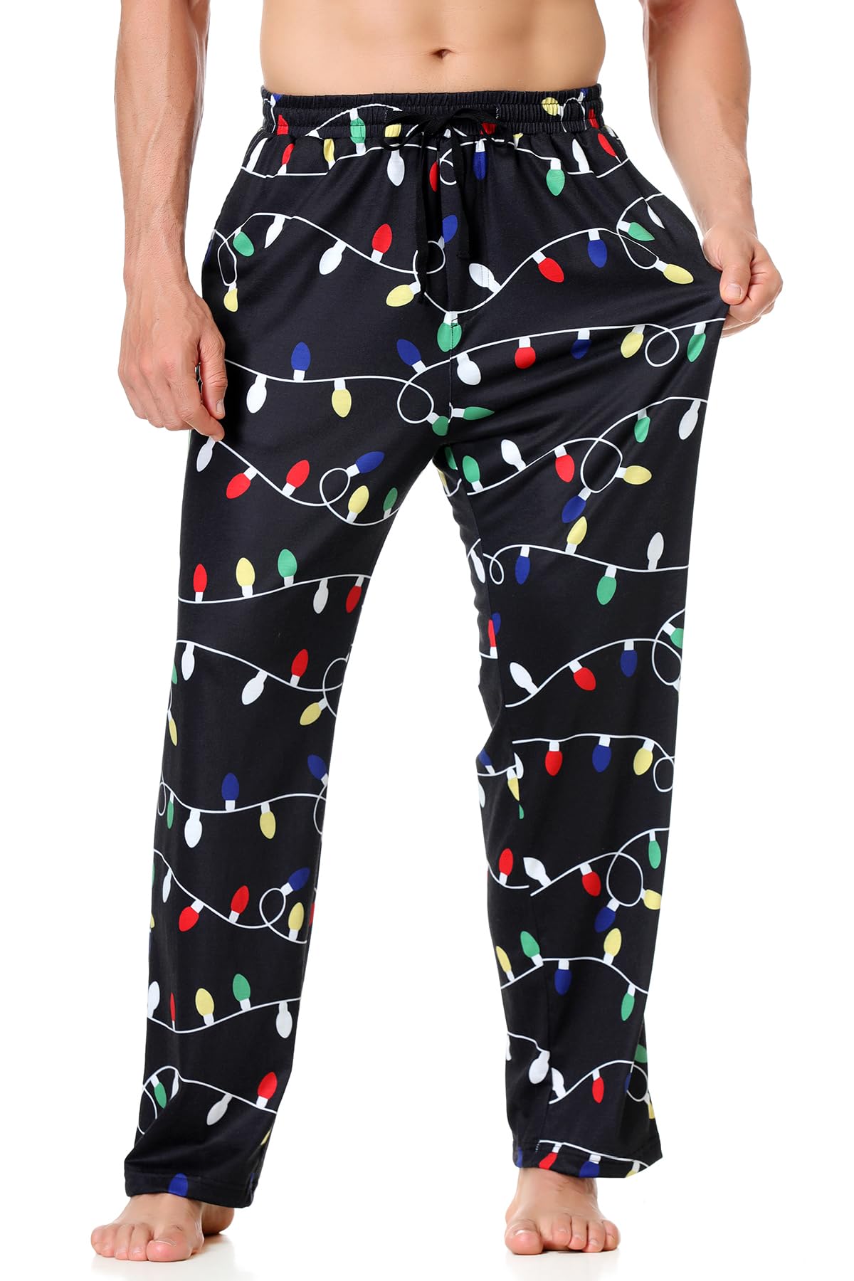 Men's Christmas Pajama Pants - Festive Holiday Sleepwear with Fun Ugly Print | Cozy Lounge Wear for Xmas Parties & Family Gatherings