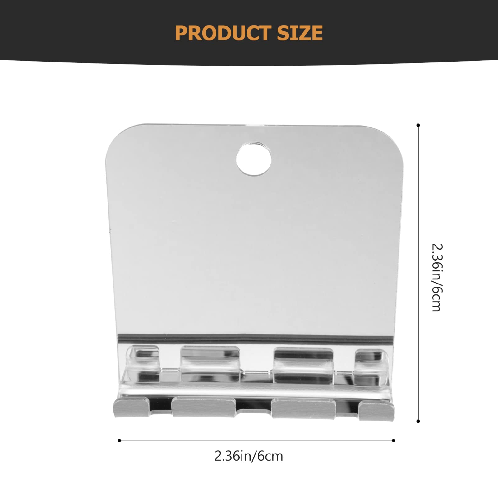 Fogless Shower Mirror Set - Square Acrylic Wall Mounted Mirror for Shaving & Makeup, Anti-Fog Bathroom Vanity Mirror with Suction Cups, Travel-Friendly Design - Perfect for Shaving, Grooming & Travel Use