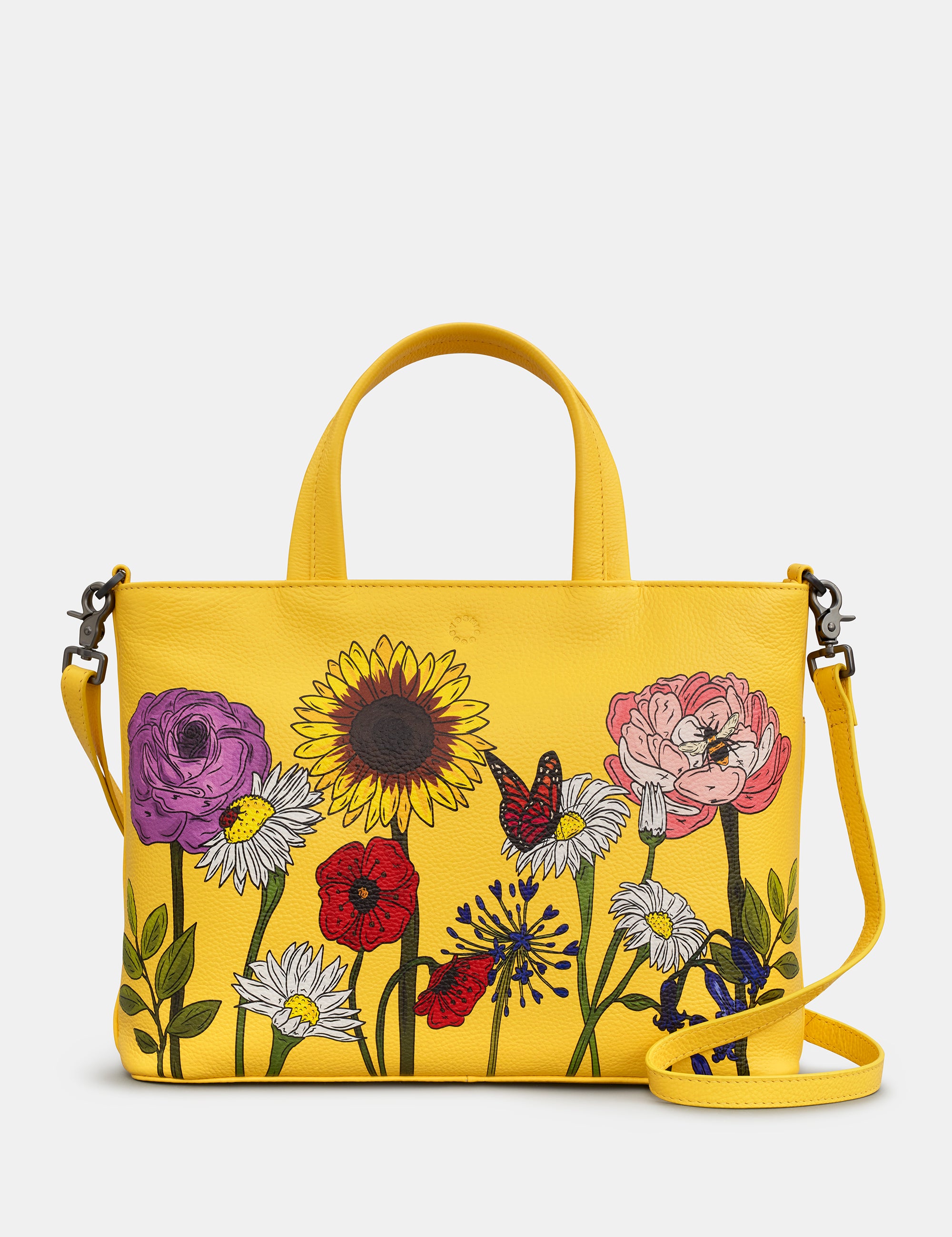 Wildflowers Genuine Leather Multiway Crossbody Shoulder Bag - Stylish & Versatile for Work, Travel & Everyday Use