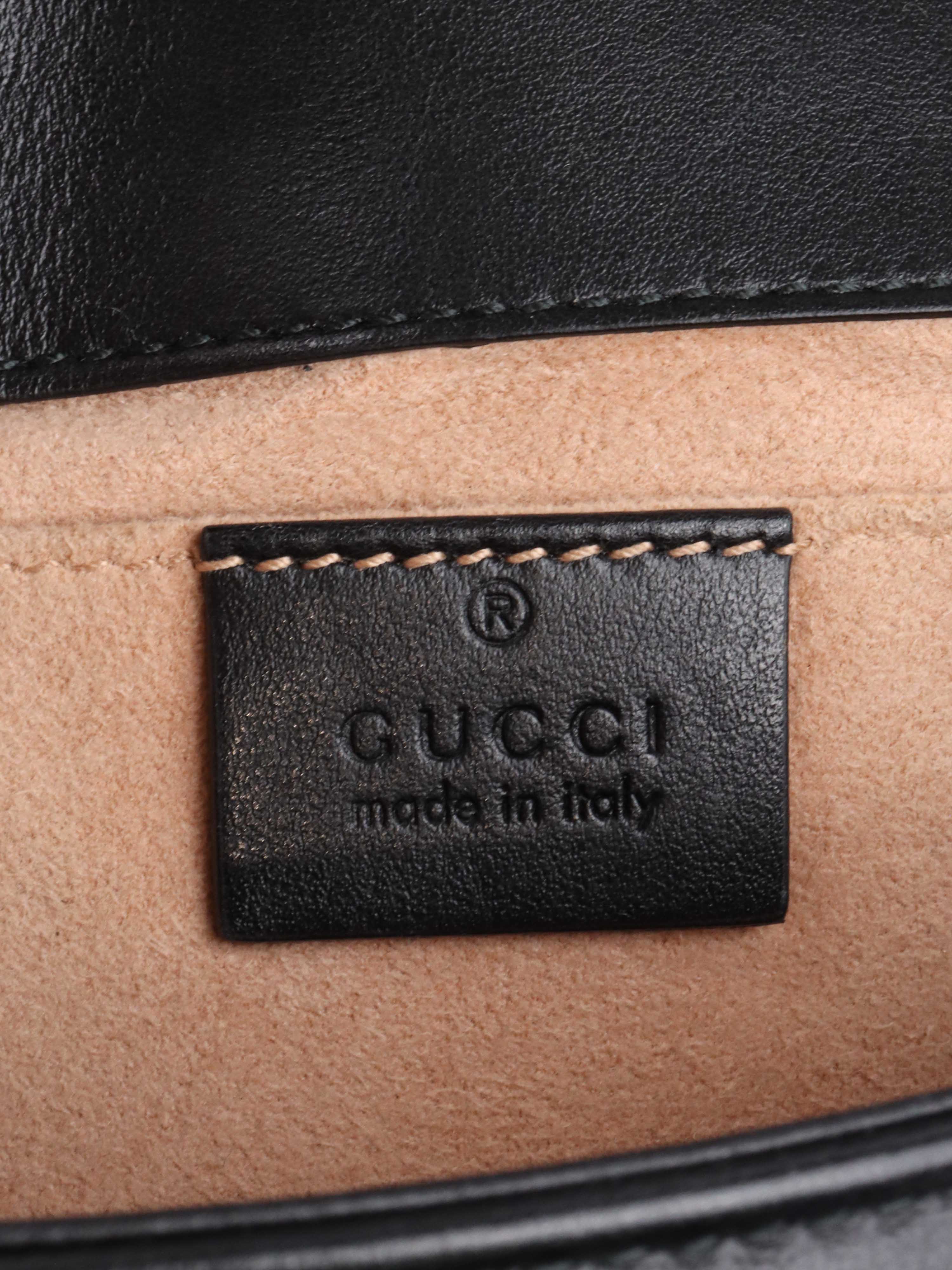 Gucci Black Mini Marmont Shoulder Bag - Luxury Leather Crossbody Purse for Women, Perfect for Date Night & Evening Events