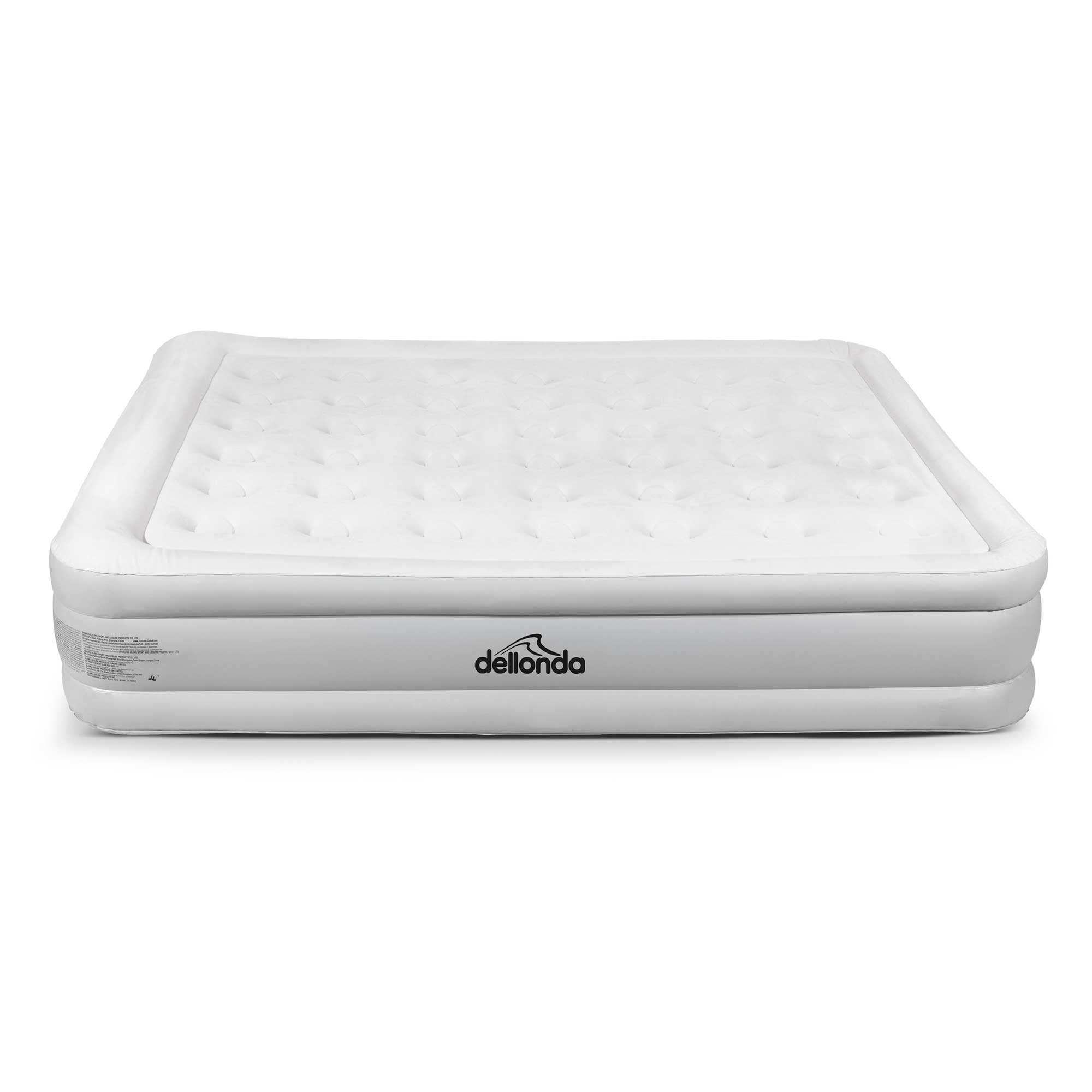 Queen Size Inflatable Air Mattress with Built-in Electric Pump - Portable & Comfortable for Camping, Guests, Travel - Includes Carry Bag & Quick Inflation DL145