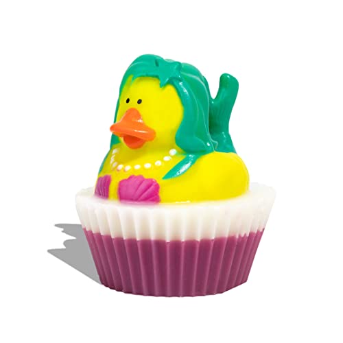 Handmade Rubber Ducky Soap for Kids - Moisturizing Bath Soap for Dry & Sensitive Skin | Cute Duck-Shaped Soap Favors for Baby Showers & Birthday Gifts | Green Hair Mermaid Fruit Smoothie Scented Soap - Perfect for Kids' Bath Time & Party Favors