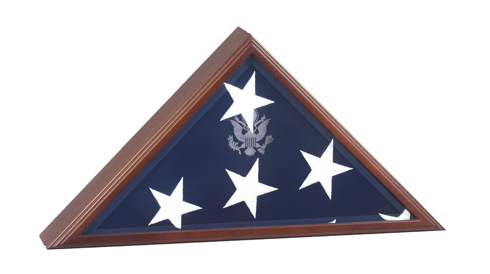 Premium American Flag Display Case for Burial & Memorial - Wall Mount or Tabletop - Honor Veterans & Loved Ones with Dignity (Perfect for Funerals, Military Ceremonies & Home Memorials)