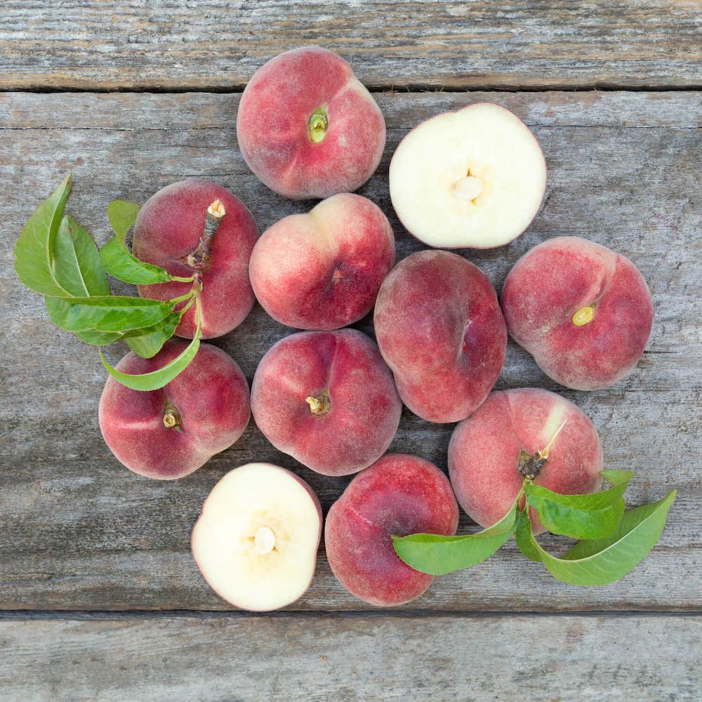 Organic Galaxy White Peaches - Premium Fresh Fruit | Pre-Order Now for Spring 2025 Delivery | Perfect for Smoothies, Desserts & Healthy Snacking