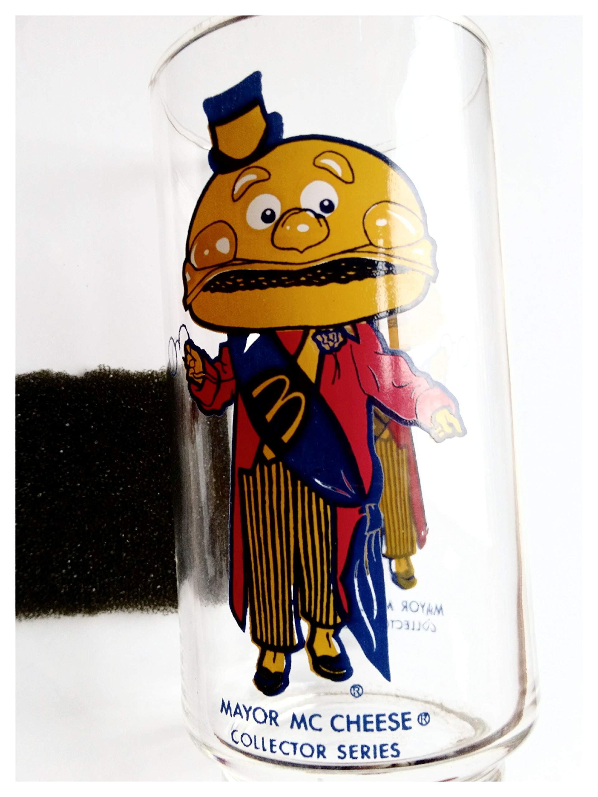 Vintage Mayor McCheese Collector Series Glass Tumbler - 14oz Insulated Drinking Cup for Coffee, Tea & Cold Beverages - Perfect for McDonald's Memorabilia Collectors & Fast Food Enthusiasts