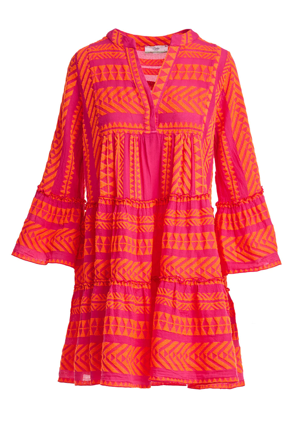 Ella Shorts for Women - N.Orange/Fushia - Stylish Casual Summer Shorts for Outdoor Activities, Beach, and Travel