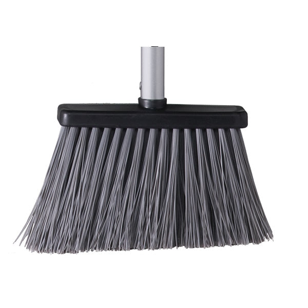 Lobby Pan Broom with Medium Bristles - Heavy Duty Commercial Floor Sweeper for Hotels, Schools & Office Cleaning
