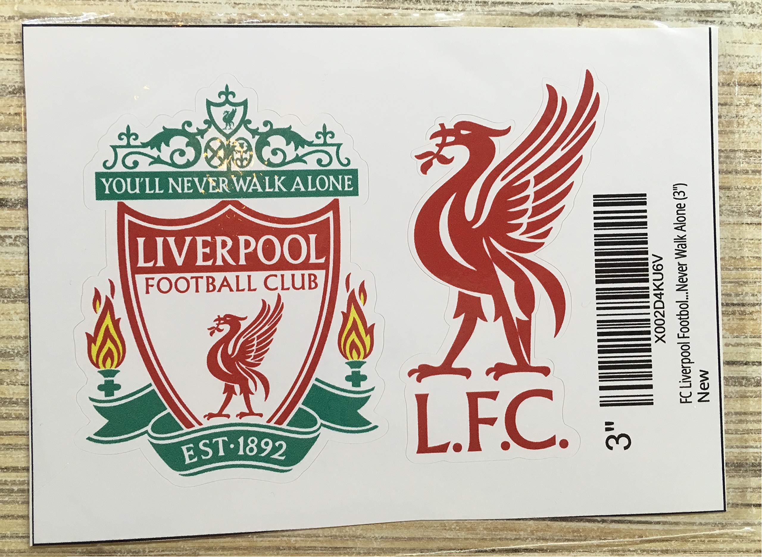 Liverpool FC Soccer Vinyl Decal Sticker - Custom Sizes for Fans - 'You'll Never Walk Alone' (3 Inch) - Perfect for Laptops, Cars & Football Accessories