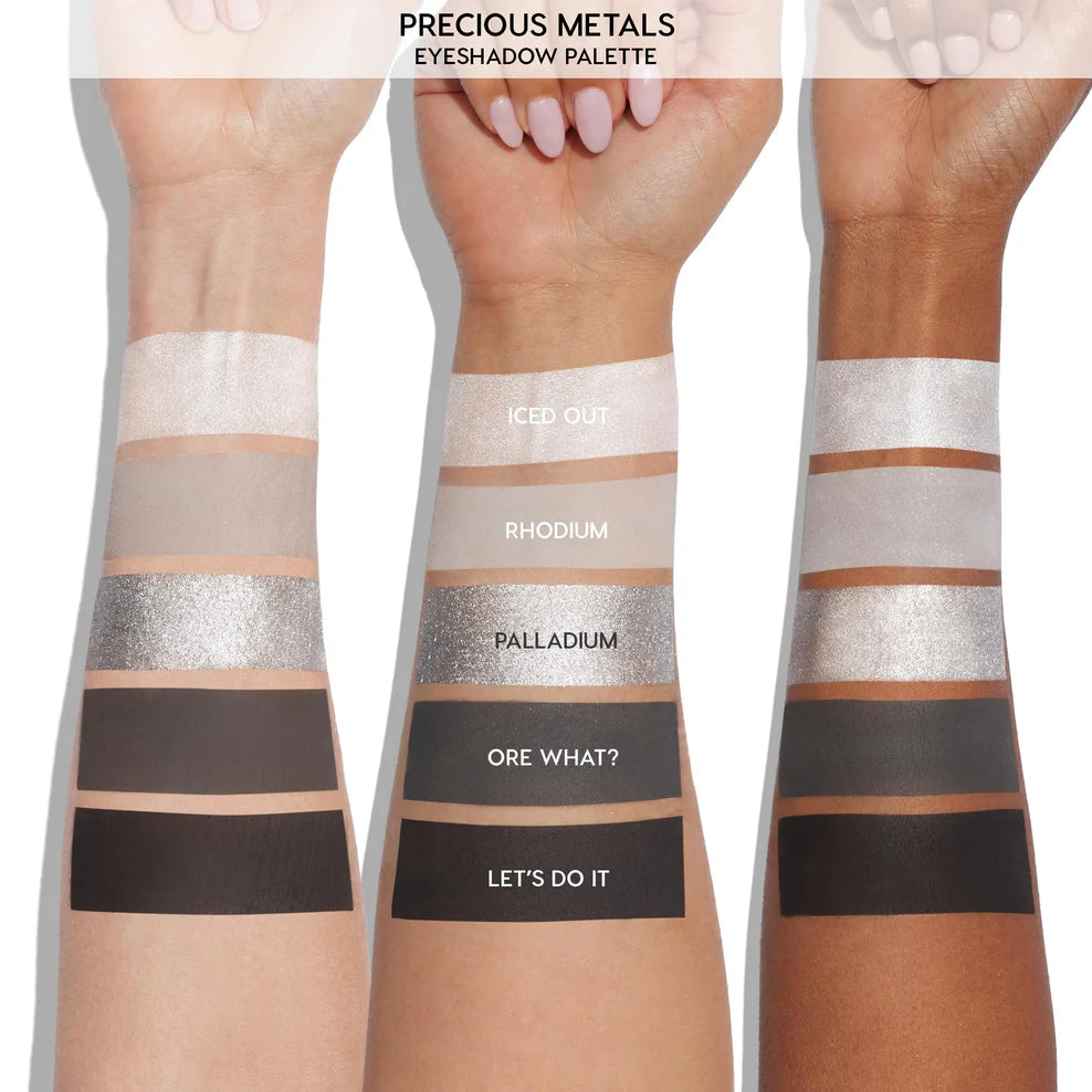 ColourPop Precious Metals Eyeshadow Palette - Highly Pigmented, Long-Lasting Metallic Shades for Everyday & Party Makeup | Perfect for Daytime Glam & Night Out Looks