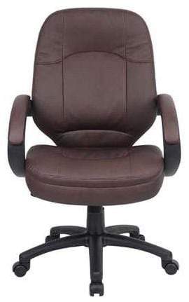 Premium Boss LeatherPlus Executive Office Chair [B726 BB] - Ergonomic High Back Conference Chair for Home & Business Use