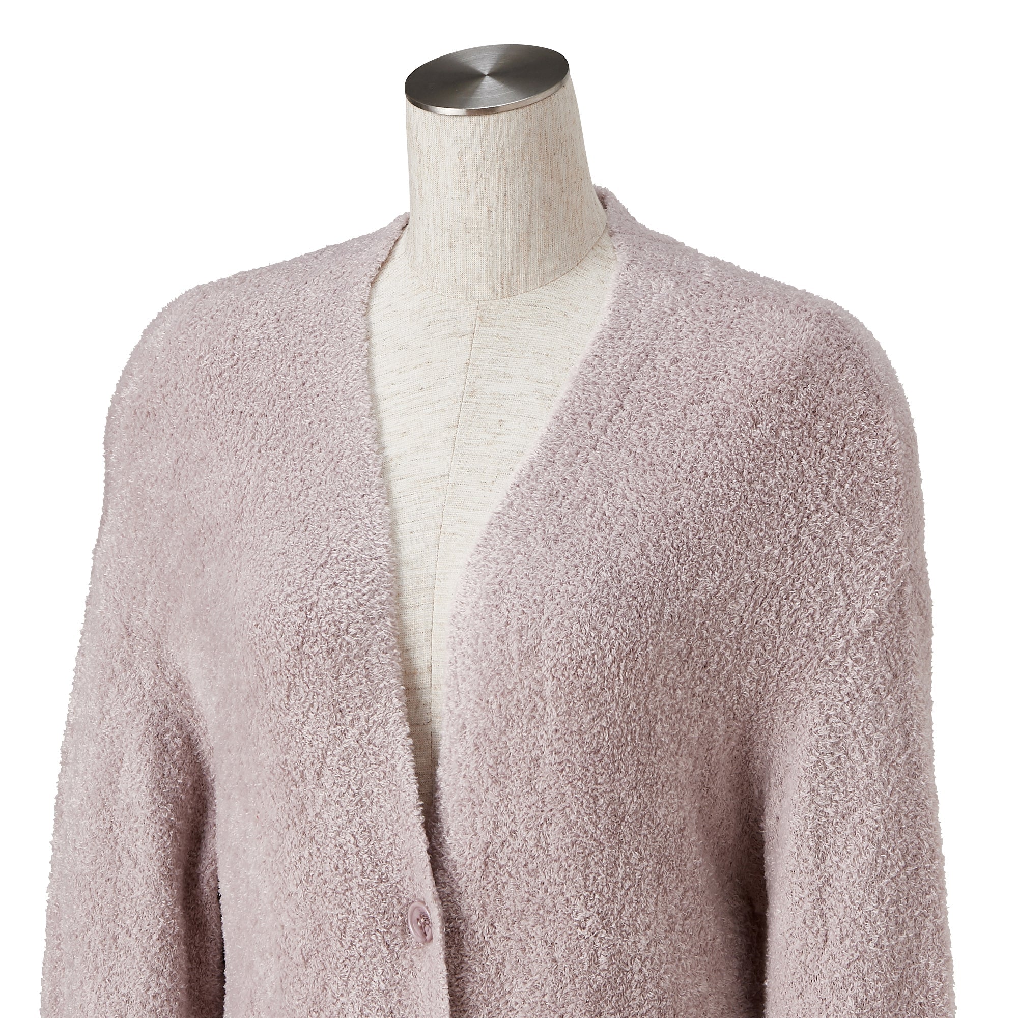 Feather Knit Cardigan Women's Light Pink - Soft Cozy Open Front Sweater for Fall & Winter | Perfect for Casual Outfits, Office Wear and Date Nights