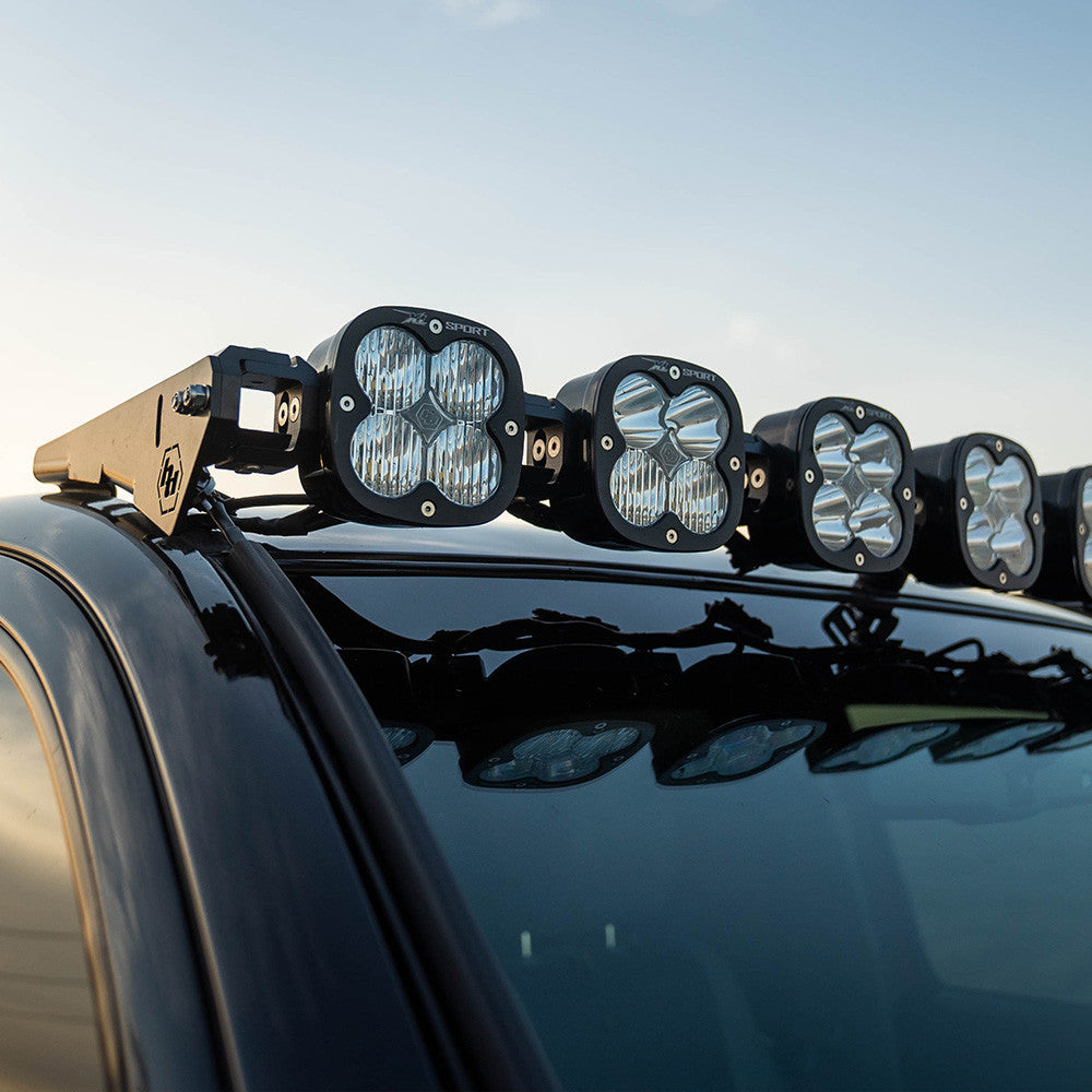 2005-2023 Toyota Tacoma Baja Designs 8 XL Linkable Roof Bar Kit - Heavy Duty Off-Road LED Light Bar Mounting System for Adventure & Overlanding