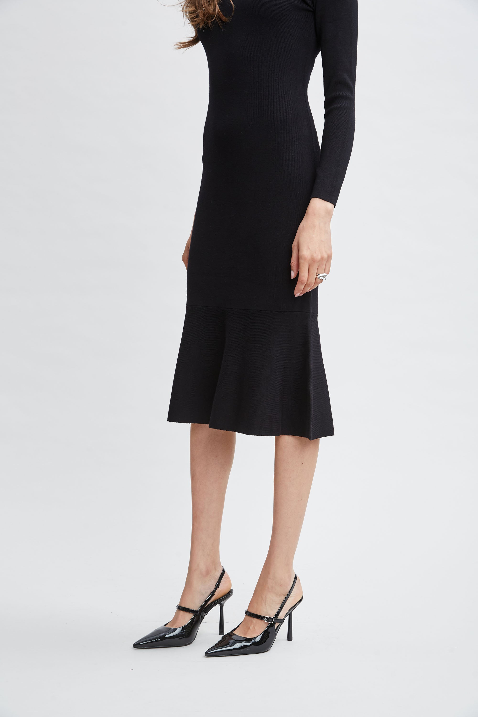 Tahari Women's Flare Sweater Dress - Cozy Knit Long Sleeve Tunic for Fall & Winter | Perfect for Office, Date Night & Holiday Parties