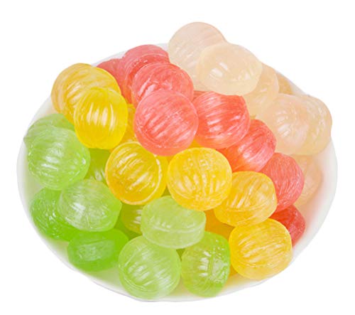 Nostalgic Assorted Fruit Flavor Cube Candies - Mixed Fruit Juice Candy 500g/17.6oz - Perfect for Parties, Gifts & Childhood Memories