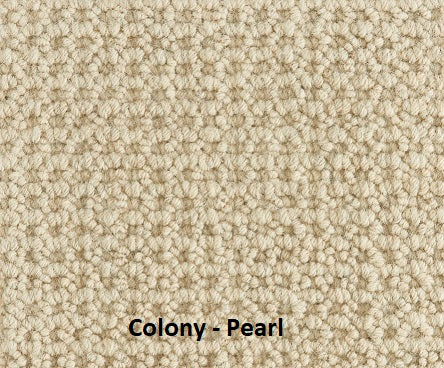 Hibernia Broadloom Wool Carpet - Colony 15 ft Wide | Soft & Durable Area Rug for Living Room, Bedroom & Office | Eco-Friendly Home Decor