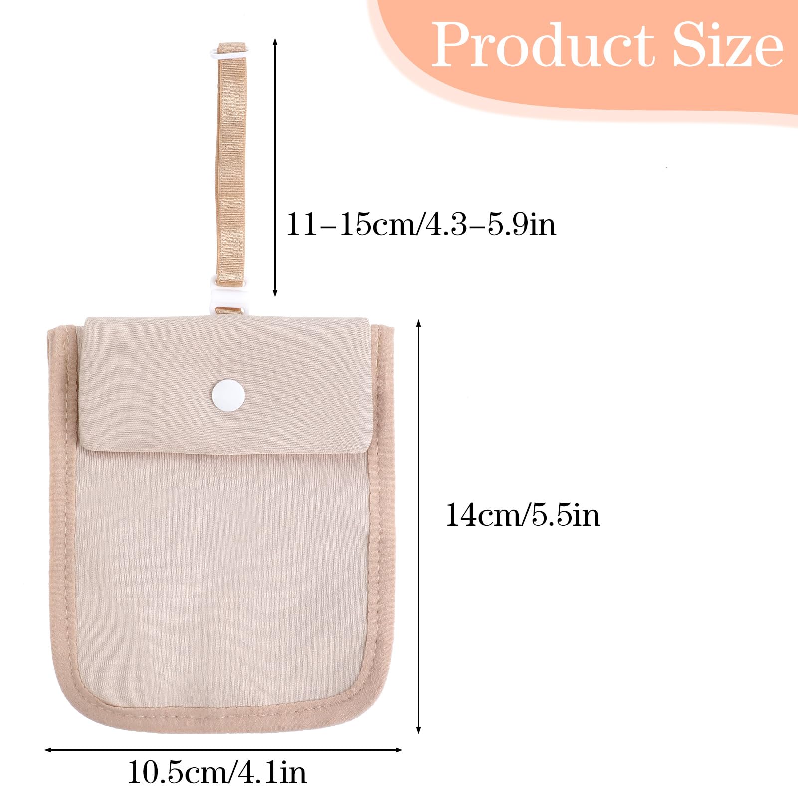 RFID-Blocking Travel Bra Wallet for Women & Men - Adjustable Hidden Money Belt with Neck Strap, Under Clothes Pouch for Passport, Credit Cards & Cash - Secure Anti-Theft Travel Accessory for Vacation, Hiking & Airports