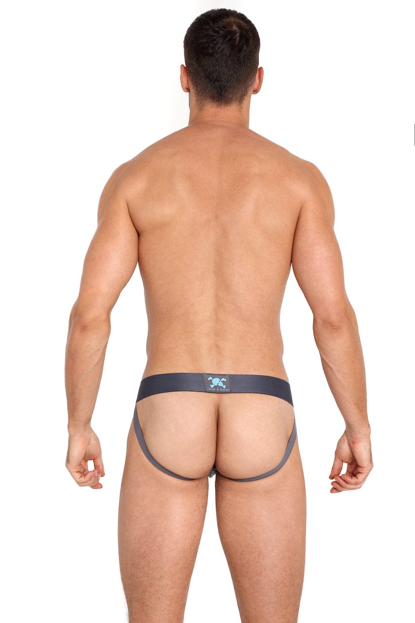 Outline Tossed Skulls Jockstrap - Comfortable Athletic Support Underwear for Men - Perfect for Gym, Running, Cycling & Sports Activities