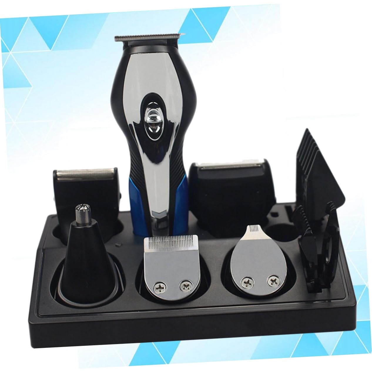 Hemoton Electric Shaver for Men - Rechargeable Foil Razor & Trimmer with Vacuum, Black - Perfect for Travel, Home & Office Grooming