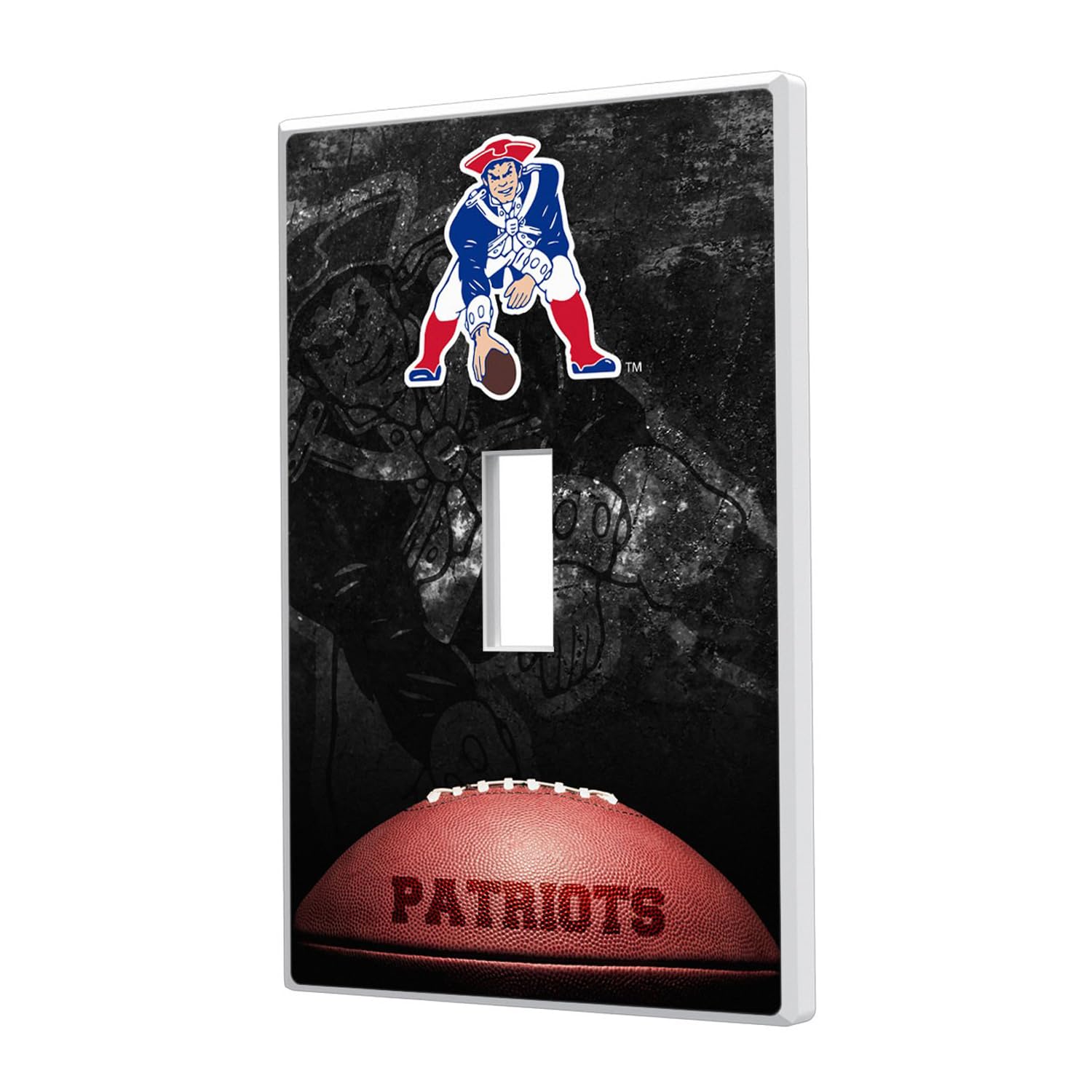 New England Patriots NFL Team Logo Light Switch Cover - Single Toggle Plate for Home, Office, and Game Room Decor