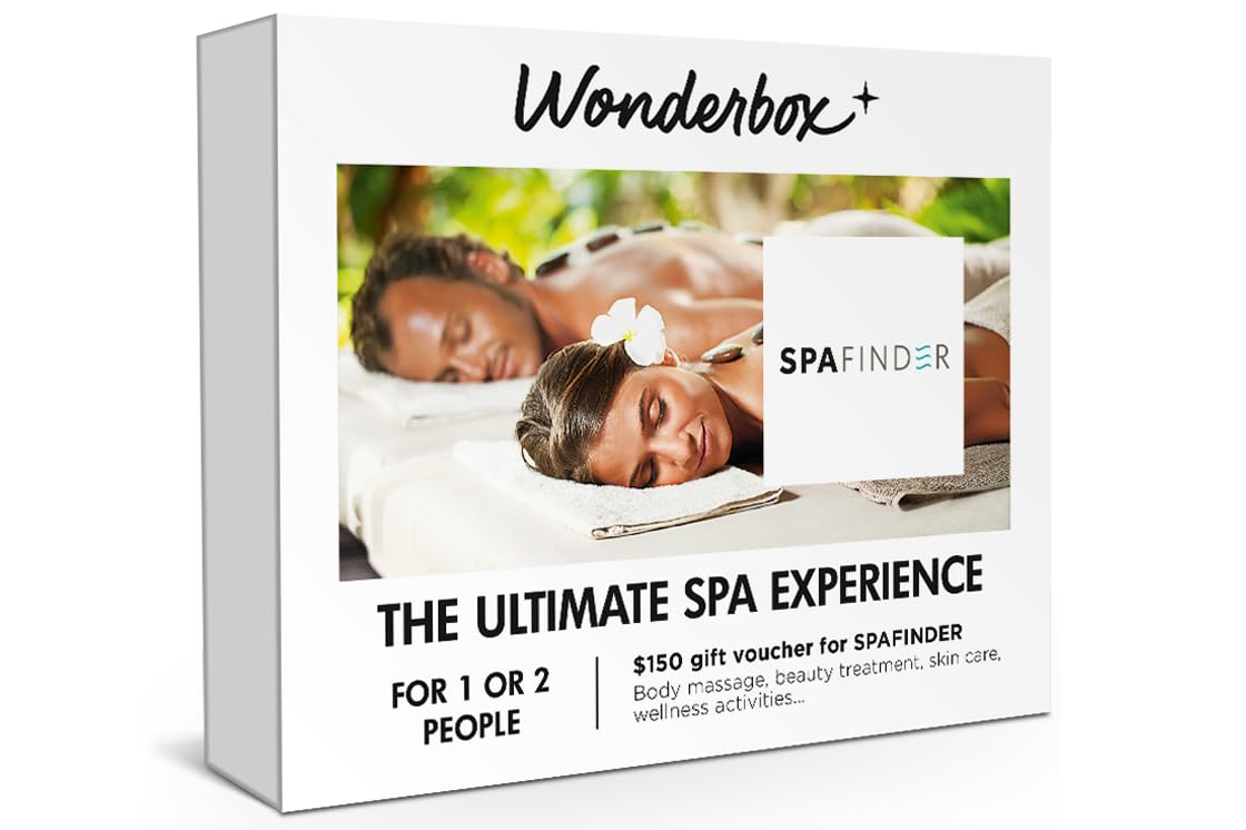 Wonderbox – Ultimate Spa Experience Gift for 2 – Relaxing Couples Massage & Spa Day Voucher – Perfect Anniversary, Birthday or Romantic Getaway Present