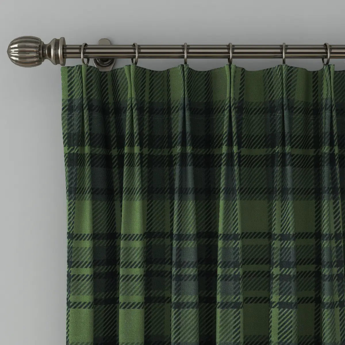 Elegant Sara Le Print Linen Pleated Cafe Curtains - Light Filtering Window Treatment for Kitchen, Dining Room & Bathroom