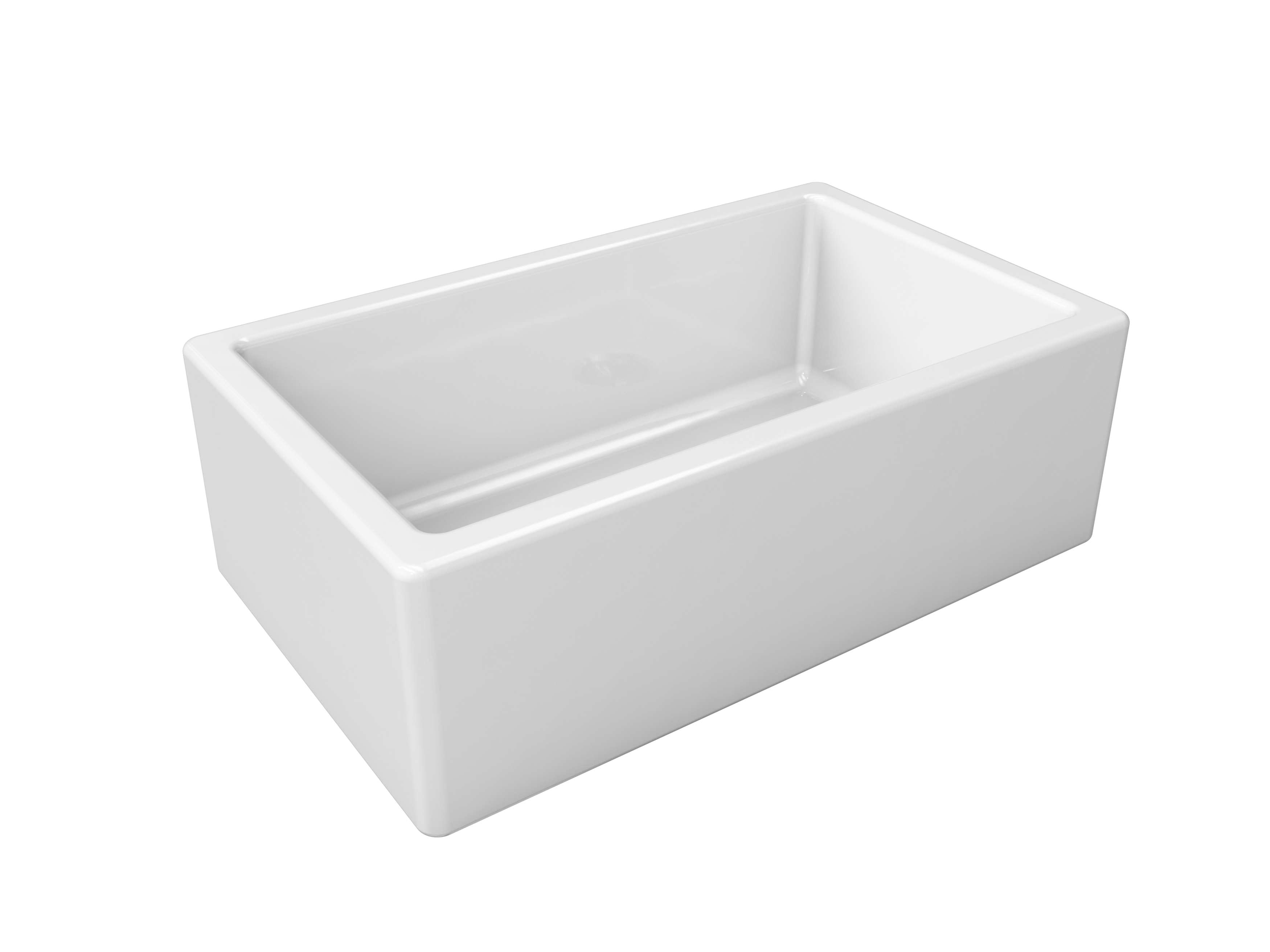 Piralla 30-inch Reversible White Fireclay Farmhouse Kitchen Sink - Durable Double Bowl Apron Front Sink for Modern & Traditional Kitchens | Perfect for Food Prep, Dishwashing & Farmhouse Style Decor