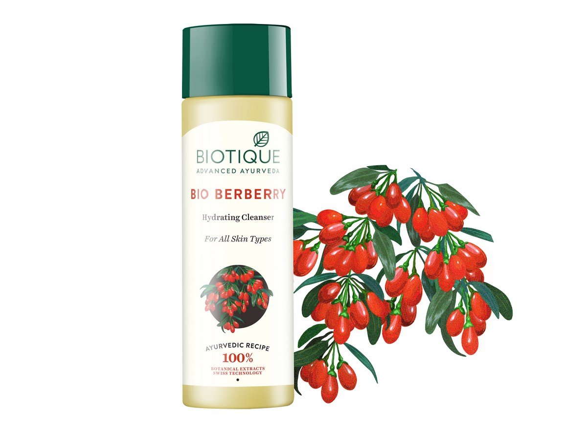 Biotique Bio Berberry Hydrating Cleanser 120ml & Bio Dandelion Anti-Aging Serum 40ml - Gentle Face Wash & Youthful Glow for All Skin Types | Daily Skincare Routine for Hydration & Wrinkle Reduction