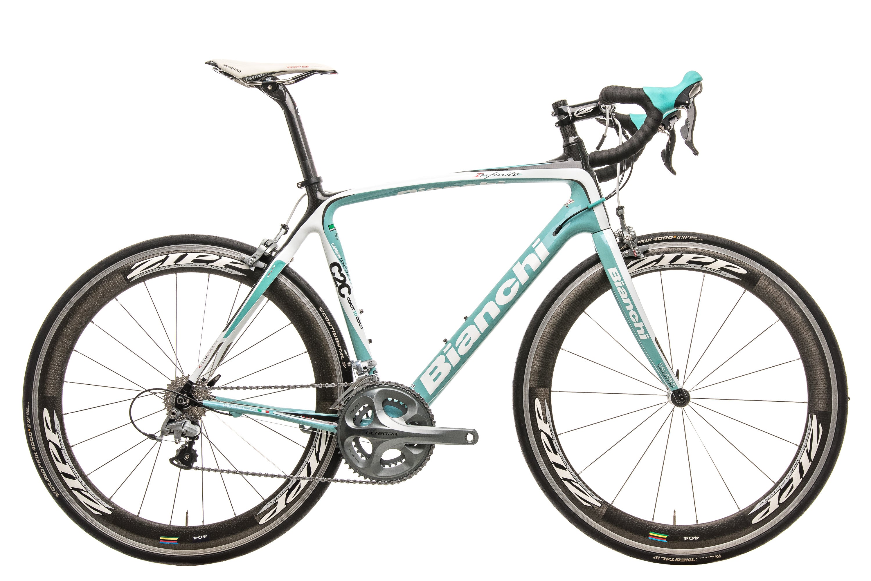 Bianchi Infinito Road Bike 2011 - 57cm Carbon Frame Racing Bicycle for Men - Perfect for Long Distance Cycling & Competitive Road Racing