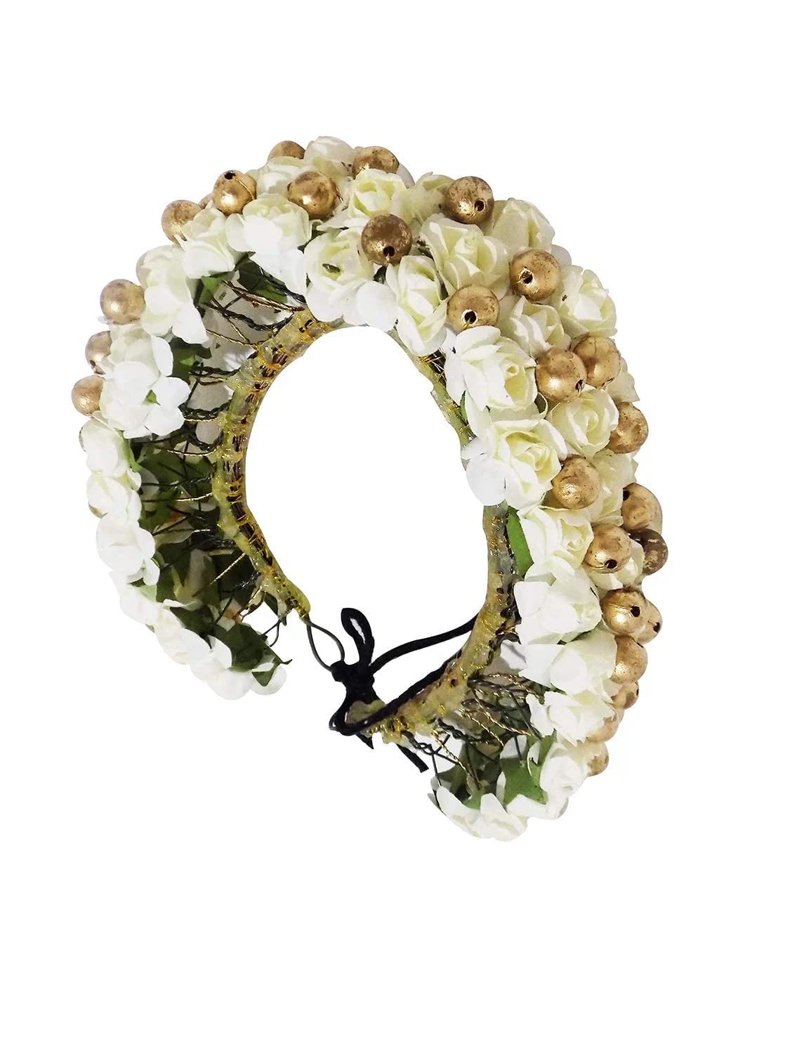 Majik Women & Girls Artificial Flower Hair Gajra - Hair Bun Decoration Accessories for Weddings, Parties & Special Occasions