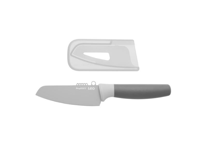 BergHOFF Leo 4.25 Inch Stainless Steel Vegetable Knife with Zester - Professional Kitchen Knife for Peeling, Slicing & Grating Fruits & Vegetables - Perfect for Home Cooking & Meal Prep