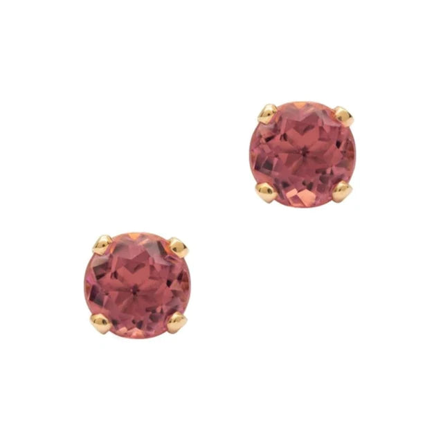 14K Gold Birthstone Stud Earrings 3.5mm - Perfect for Birthdays, Anniversaries & Special Occasions