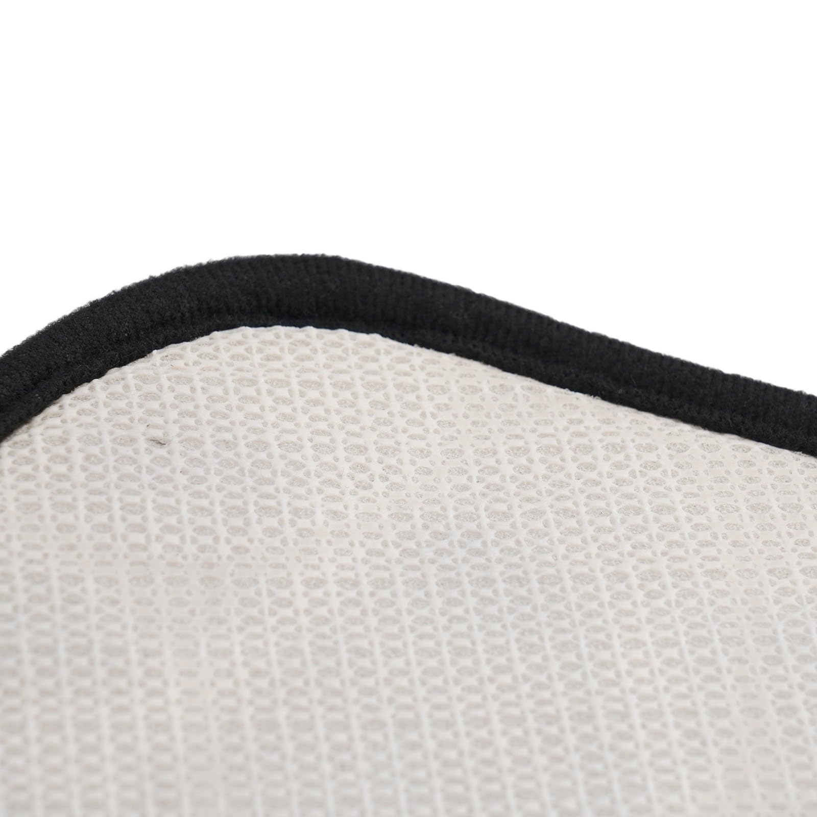 Non-Slip Curved Shower Mat with Fanned Design - Washable Bath Tub Floor Carpet for Shower, Laundry Room & Living Room (Black) | Perfect for Bathroom Safety & Home Decor