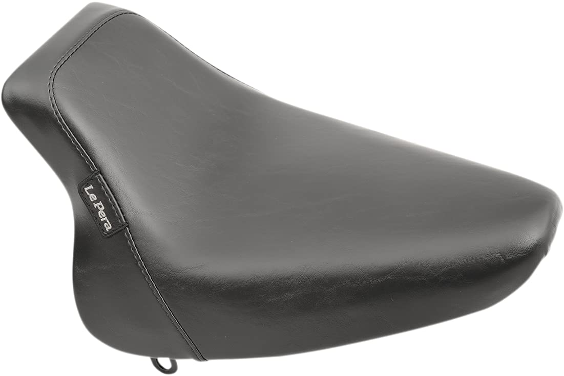 Le Pera Bare Bones Solo Seat - Vinyl LX-007 Motorcycle Seat for Harley Davidson - Comfortable Cruiser Seat for Long Rides & Custom Bike Builds