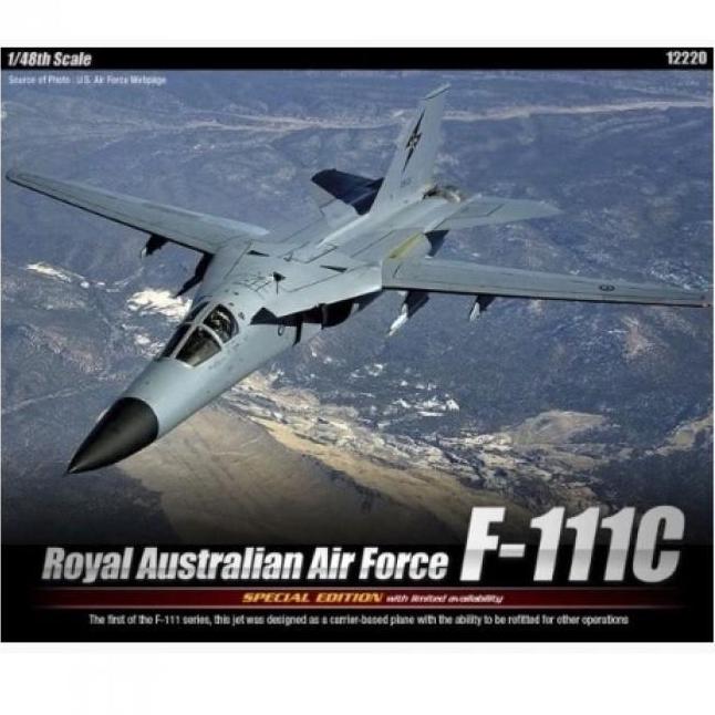 1/48 Scale F-111C RAAF Aardvark Model Kit with Australian Decals - Perfect for Military Aircraft Collectors & Scale Model Enthusiasts