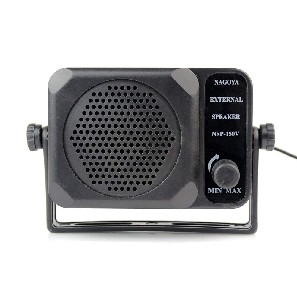Lanko CB Radio Mini External Speaker - 150V Ham Radio Speaker for HF VHF UHF Bands | Perfect for Truckers, Off-Roading & Emergency Communication