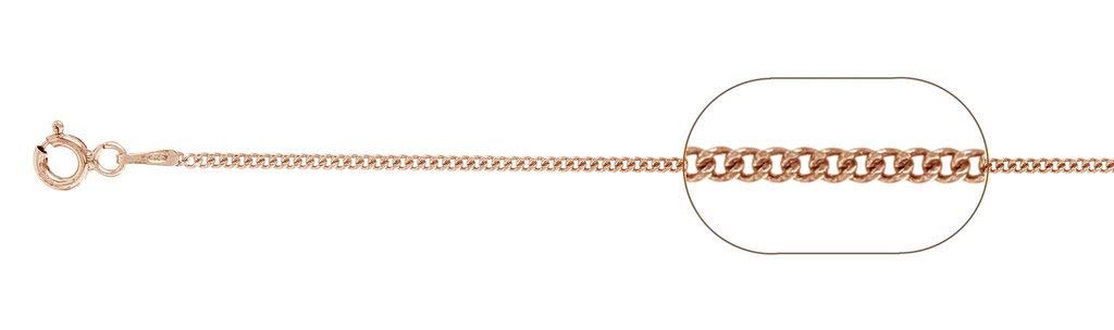 1mm 925 Sterling Silver Curb Chain Necklace - 14K Rose Gold Plated, 16/18/20/22 Inch - Dainty & Elegant Jewelry for Women, Perfect for Layering, Gifts & Everyday Wear