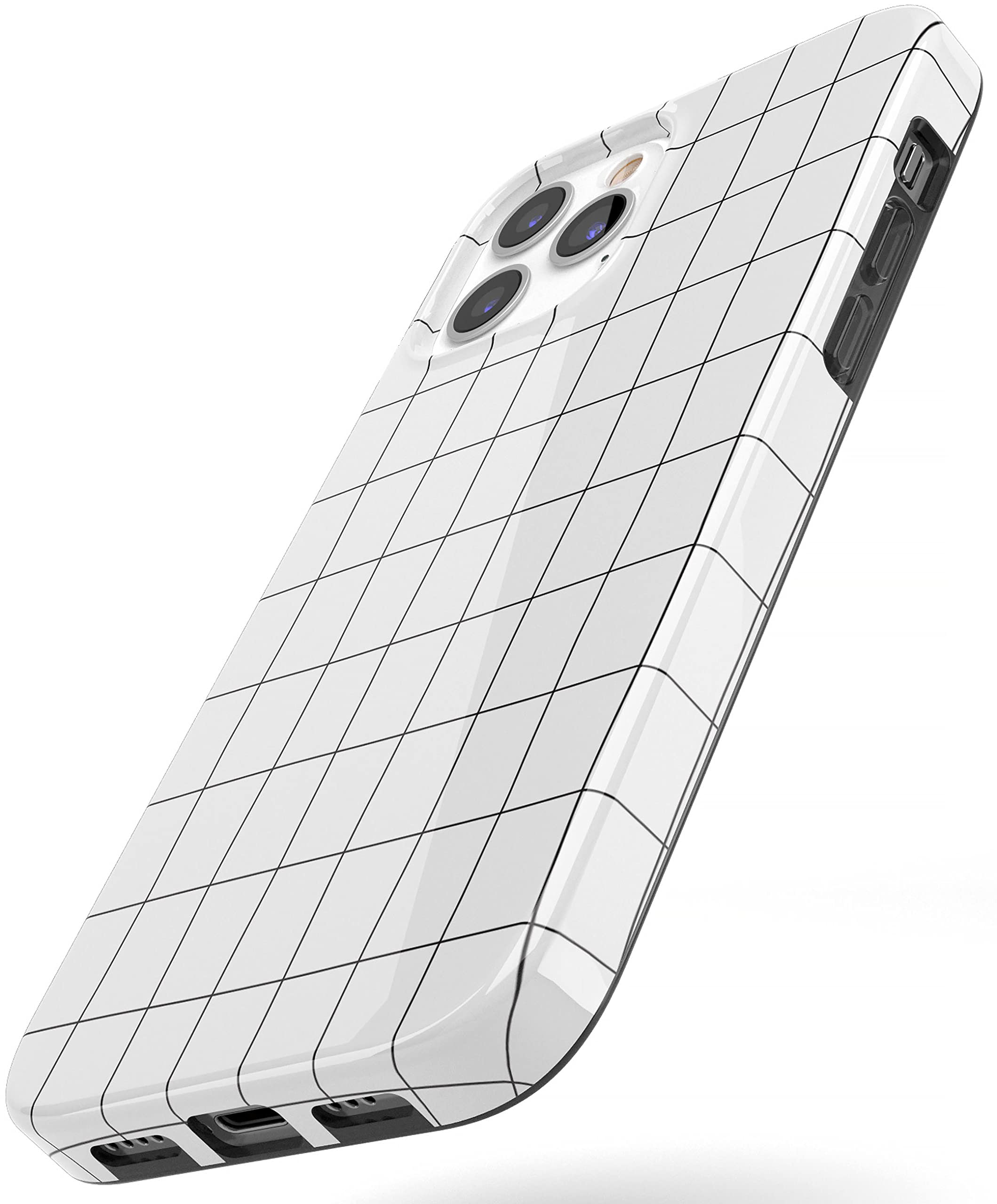 Casely iPhone 11 Pro Case - Slim Protective Cover with White & Black Geometric Design | Perfect for Everyday Use, Travel & Outdoor Activities