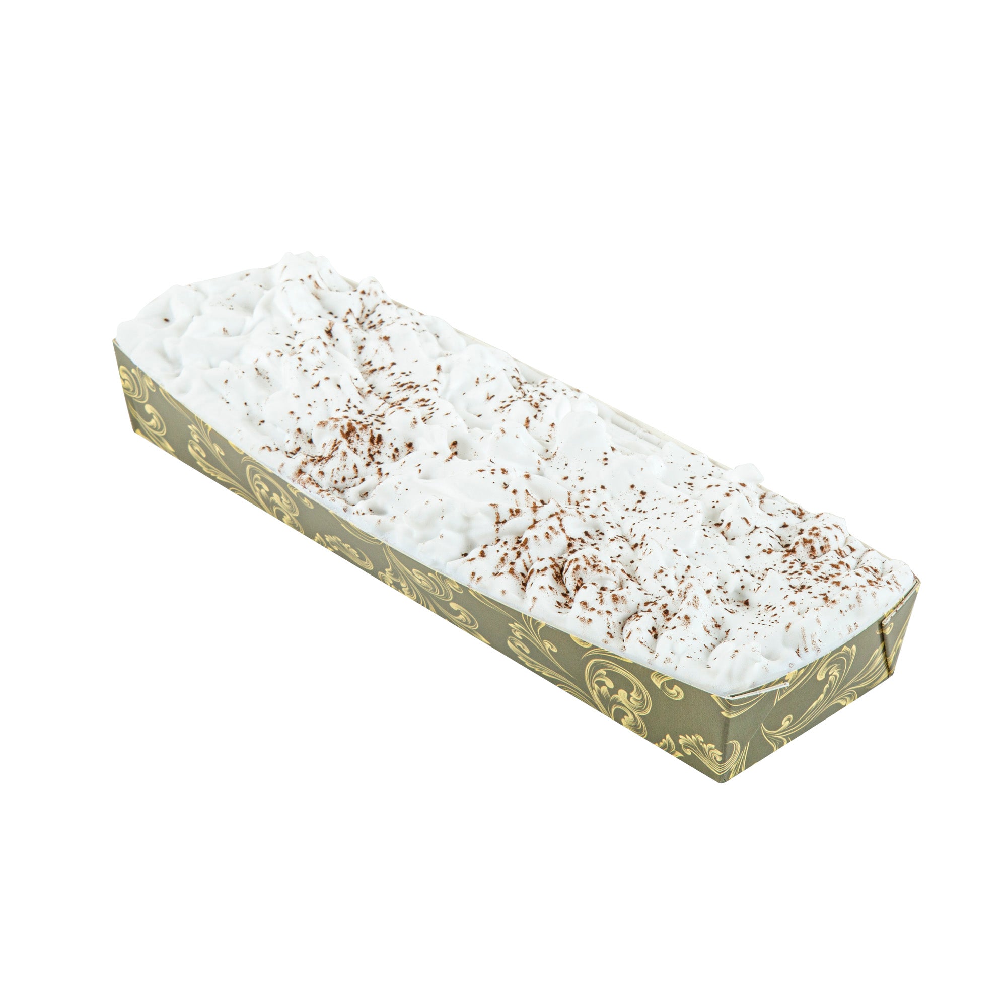 Bake Tek 13 oz Dark Green Vintage Floral Paper Baking Trays - Greaseproof Baking Cups (10.75