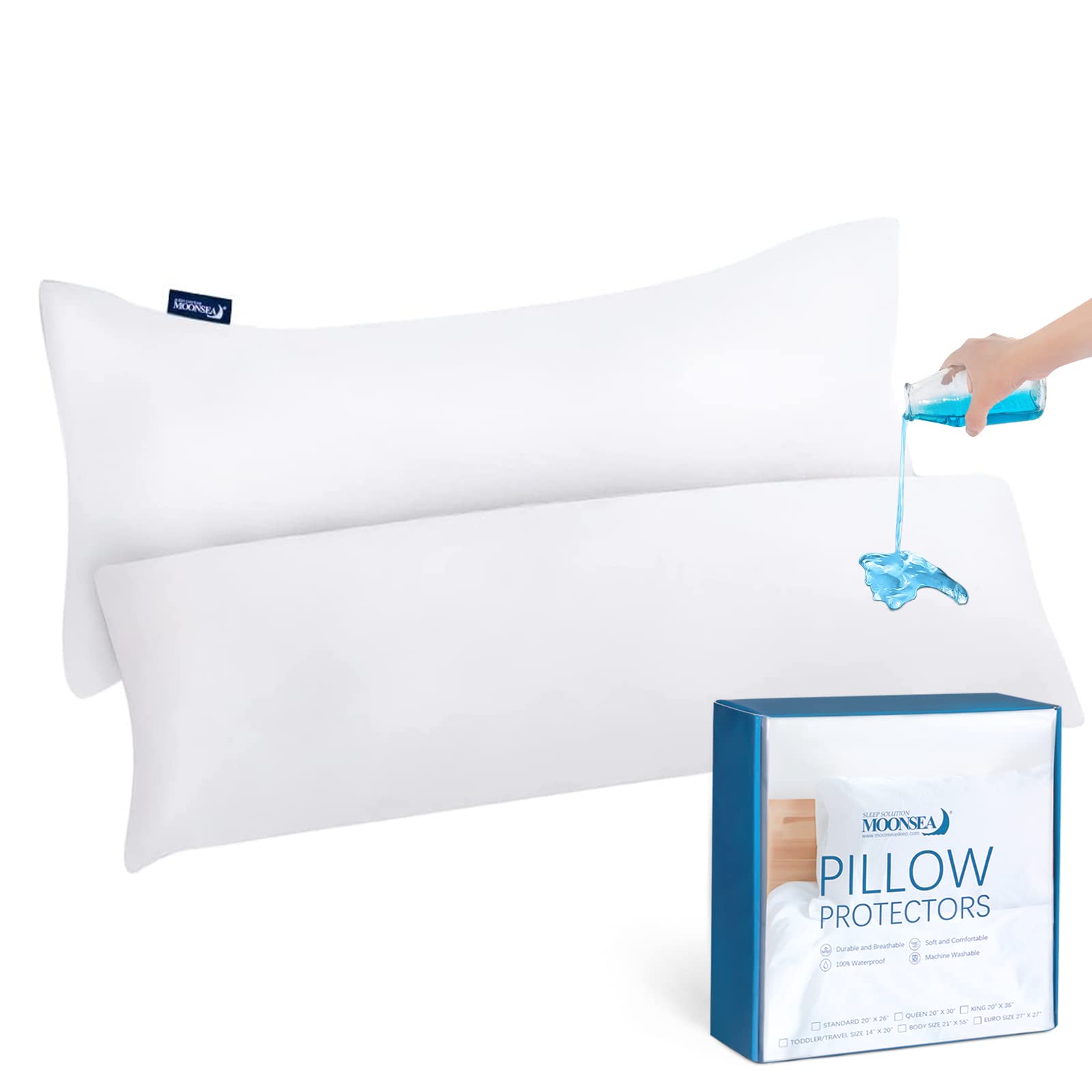 Waterproof Body Pillow Protector 2 Pack - 21