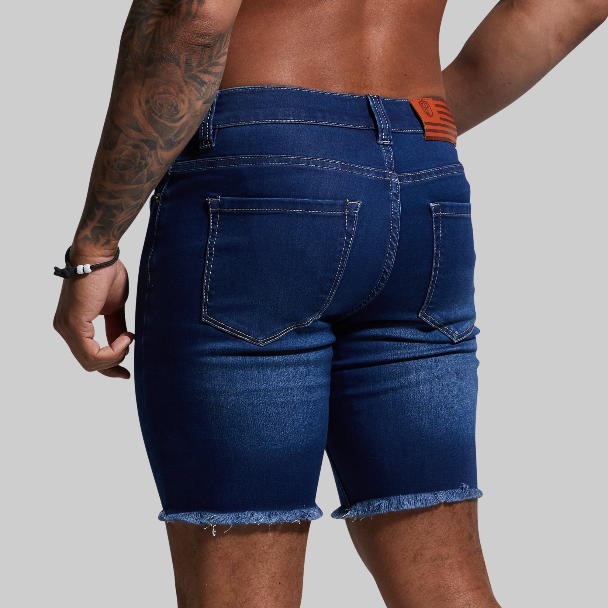 Stretchy Denim Jorts for Women - Dark Wash High Waist Jean Shorts | Comfortable & Flexible for Summer, Beach, and Casual Outings