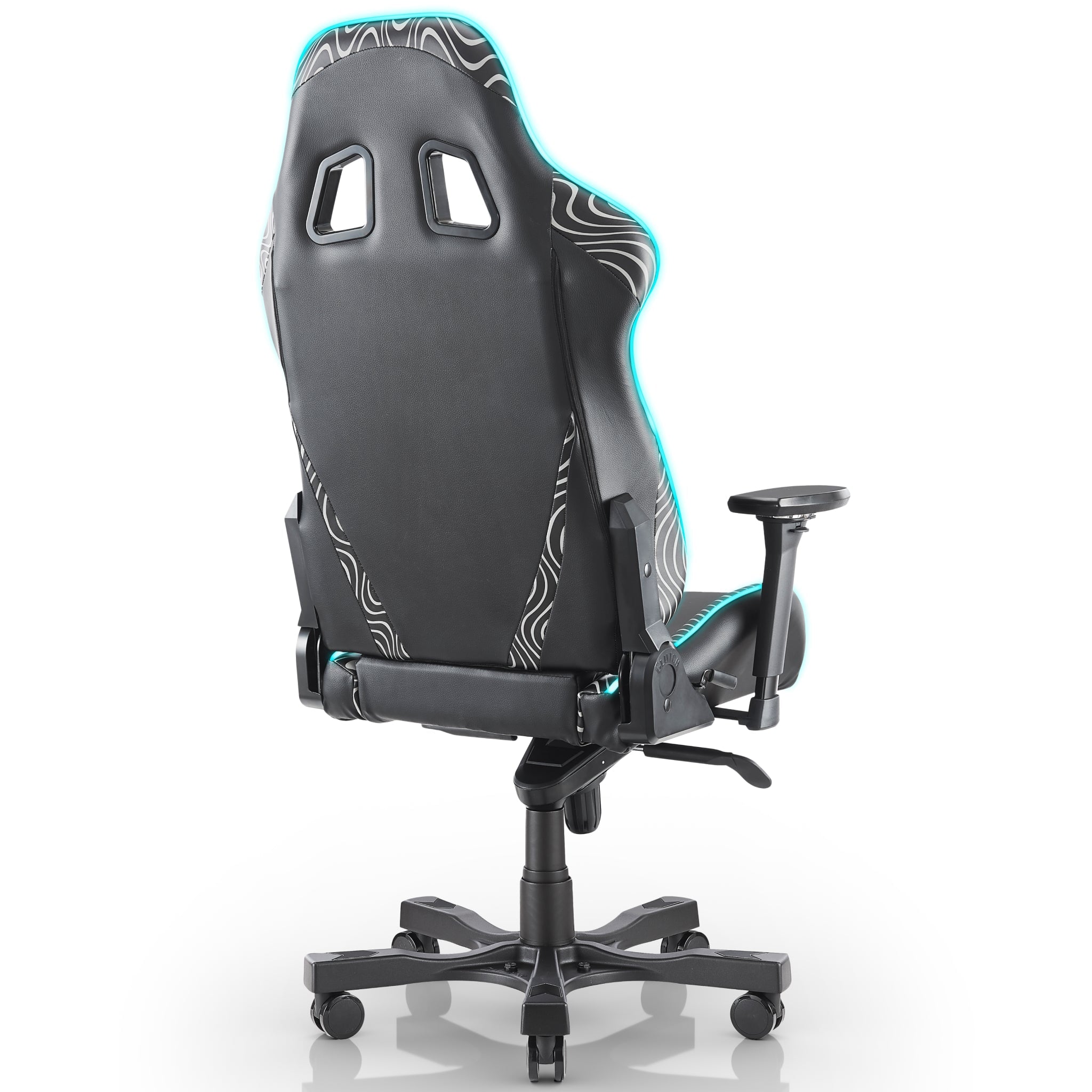 PewDiePie Throttle Series Ergonomic Gaming Chair with RGB LED Lighting - Black - Perfect for Esports, Streaming & Home Office Setup