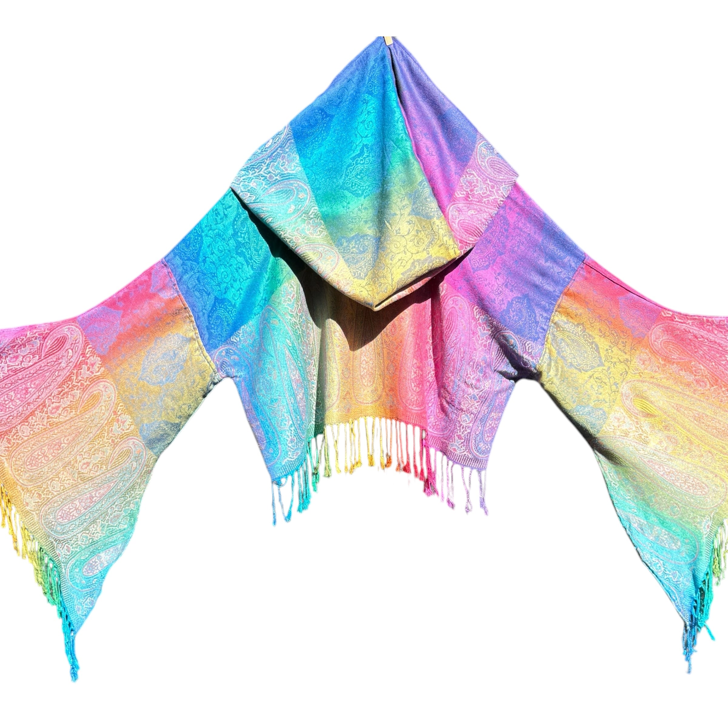 SHE'S A FAIRY 2-Piece Classic Rainbow Outfit Set for Women - Cute Fairy Costume for Cosplay, Halloween, Themed Parties & Fantasy Events