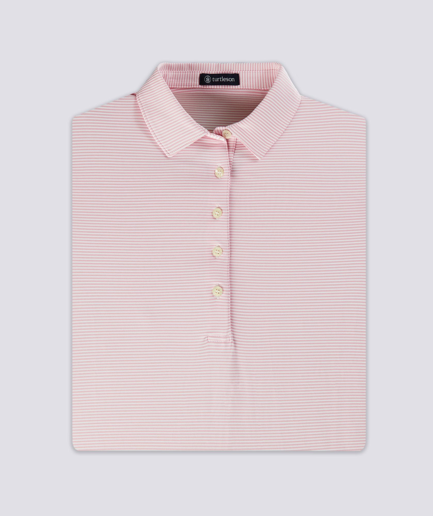 Andrea Stripe Performance Polo Shirt for Men - Moisture-Wicking, Breathable Golf & Tennis Apparel - Perfect for Sports & Casual Wear
