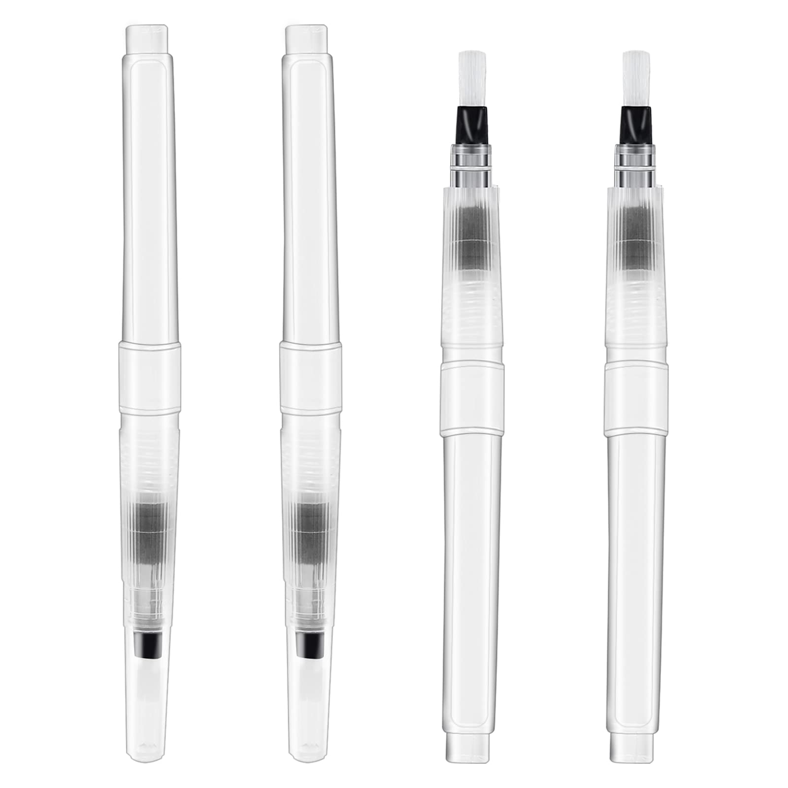 4Pcs Envelope Moistener with Brush Head - Pencil Style Envelope & Stamp Sealer for Mailing, Invitations, Greeting Cards - Self-Adhesive Alternative for Home & Office Use
