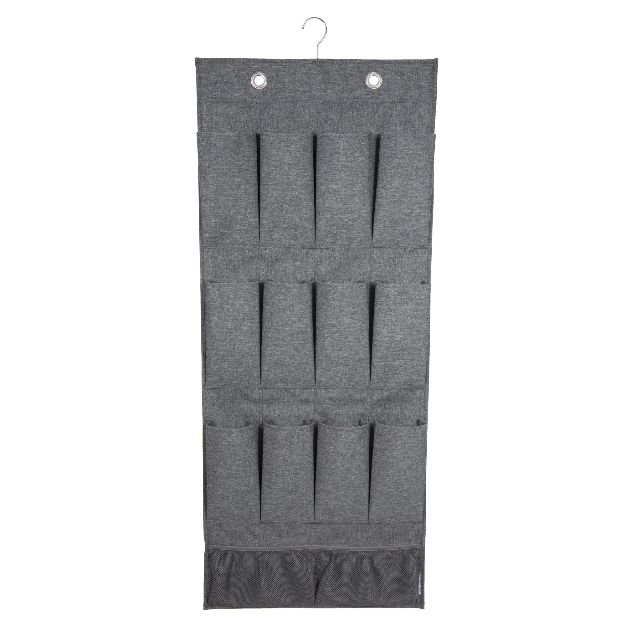 Hanging Pocket Organizer - Grey or Beige - Perfect for Closet, Bathroom, Nursery & Office Storage Solutions