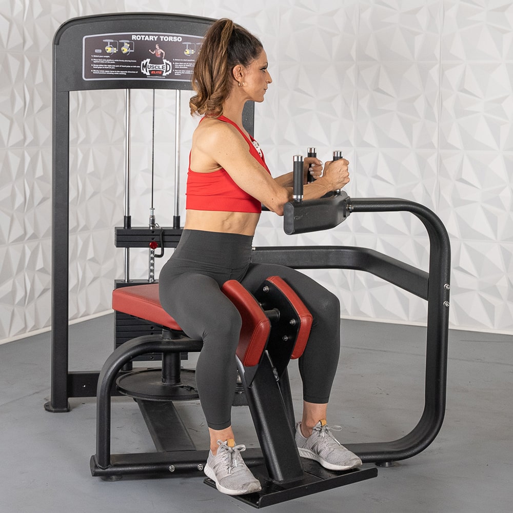 Muscle D Elite Rotary Torso Machine MDE-18 - Professional Gym Equipment for Core Strength Training & Ab Workouts | Perfect for Home Gyms & Fitness Centers