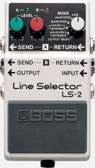 Boss LS-2 Line Selector Compact Pedal for Guitar & Bass - Switch Between Two Audio Signals with A/B Routing - Perfect for Live Performances & Studio Recording